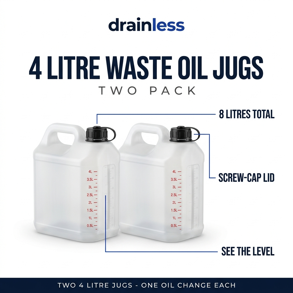 8 L (2x4 liter) Waste Oil Jugs